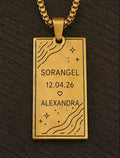 Gold Rectangle Pendant
