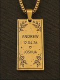 Gold Rectangle Pendant