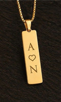 Gold Slim Bar Pendant