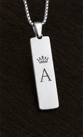 Silver Slim Bar Pendant