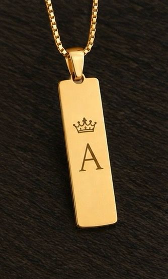Gold Slim Bar Pendant