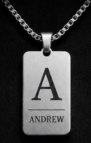 Silver Rectangle Pendant