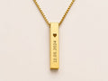 Pillar Pendant Gold
