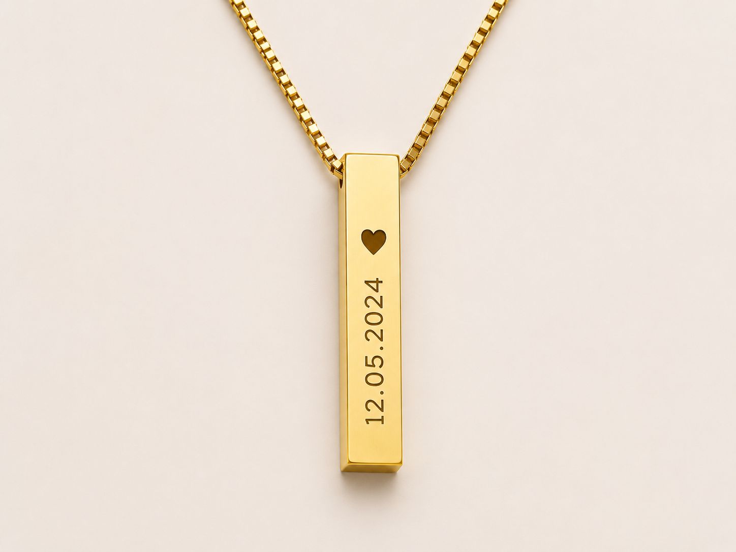 Pillar Pendant Gold